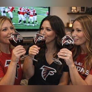 Atlanta Falcons Custom Wine Glasses